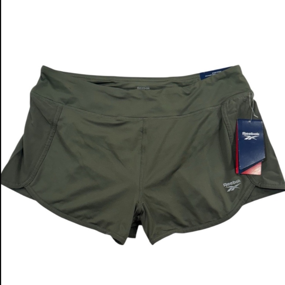 REEBOK NWT Slim Marathon
Vector Short Built In Panty Green Large - Picture 3 of 12